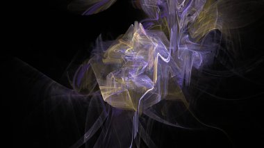 Fantezi kaotik renkli fraktal desen. Soyut Fraktal şekiller. 3D render resimde arka plan veya duvar kağıdı.