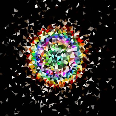 Arka plan çok renkli geometrik poligonal.