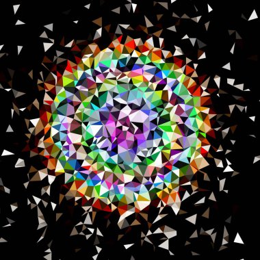 Arka plan çok renkli geometrik poligonal.