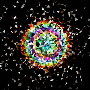 Arka plan çok renkli geometrik poligonal.