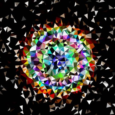 Arka plan çok renkli geometrik poligonal.