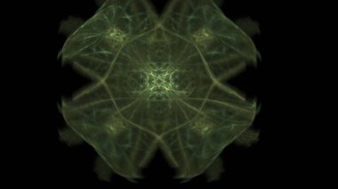 Fantezi kaotik renkli fraktal desen. Soyut Fraktal şekiller. 3D render resimde arka plan veya duvar kağıdı.