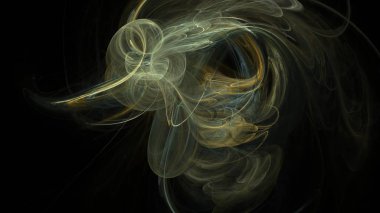 Fantezi kaotik renkli fraktal desen. Soyut Fraktal şekiller. 3D render resimde arka plan veya duvar kağıdı.