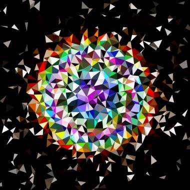 Arka plan çok renkli geometrik poligonal.