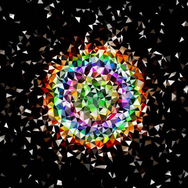 Arka plan çok renkli geometrik poligonal.