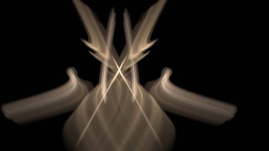 Fantezi kaotik renkli fraktal desen. Soyut Fraktal şekiller. 3D render resimde arka plan veya duvar kağıdı.