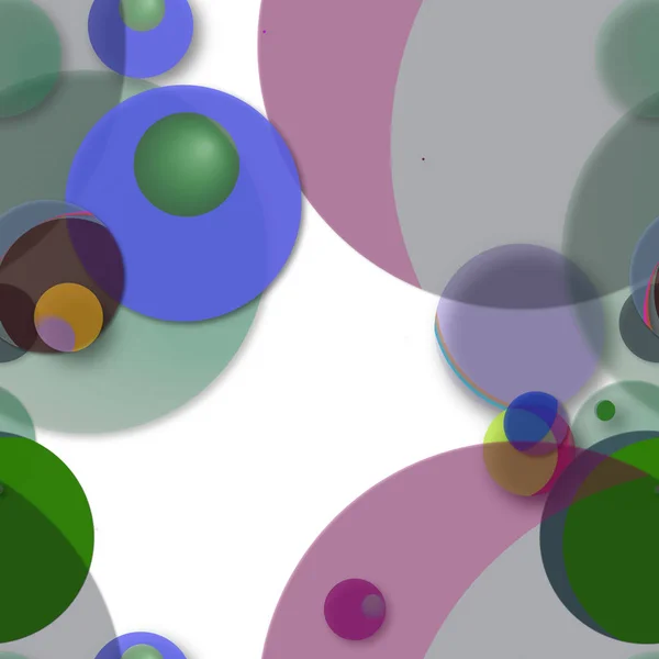 Abstrakt Bakgrund Multicolor Cirkel Geometriska Mönster Sömlös — Stockfoto