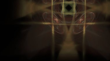 Fantezi kaotik renkli fraktal desen. Soyut Fraktal şekiller. 3D render resimde arka plan veya duvar kağıdı.