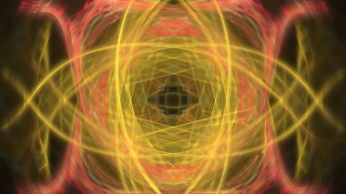 Fantezi kaotik renkli fraktal desen. Soyut Fraktal şekiller. 3D render resimde arka plan veya duvar kağıdı.