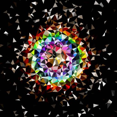 Arka plan çok renkli geometrik poligonal.