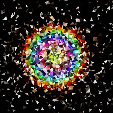 Arka plan çok renkli geometrik poligonal.