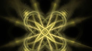 Fantezi kaotik renkli fraktal desen. Soyut Fraktal şekiller. 3D render resimde arka plan veya duvar kağıdı.