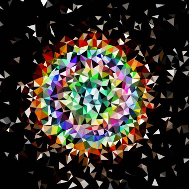 Arka plan çok renkli geometrik poligonal.