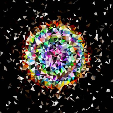 Arka plan çok renkli geometrik poligonal.