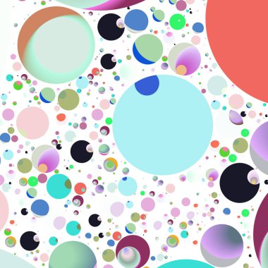 Çok renkli geometrik daire arka plan seamless modeli.