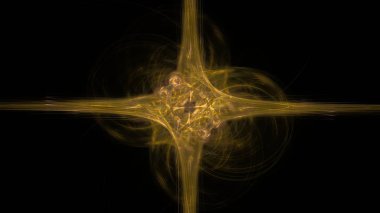 Fantezi kaotik renkli fraktal desen. Soyut Fraktal şekiller. 3D render resimde arka plan veya duvar kağıdı.