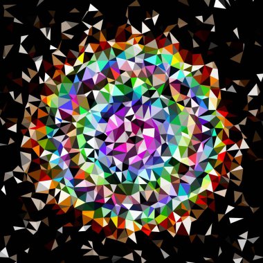 Arka plan çok renkli geometrik poligonal.