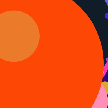 Daire geometrik büyük arka plan çok renkli desen.