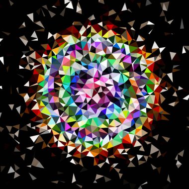 Arka plan çok renkli geometrik poligonal.
