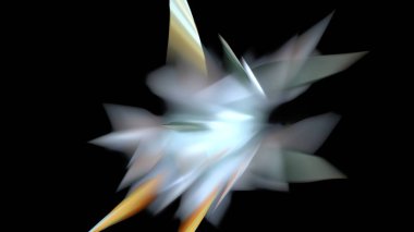 Fantezi kaotik renkli fraktal desen. Soyut Fraktal şekiller. 3D render resimde arka plan veya duvar kağıdı.