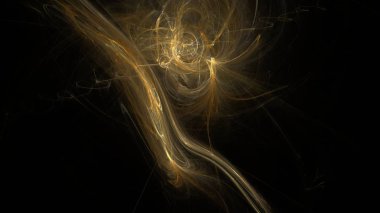 Fantezi kaotik renkli fraktal desen. Soyut Fraktal şekiller. 3D render resimde arka plan veya duvar kağıdı.