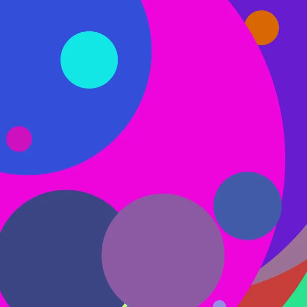 Círculo Geométrico Precioso Fondo Abstracto Patrón Multicolor — Foto de Stock