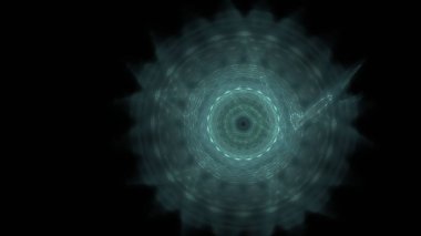 Fantezi kaotik renkli fraktal desen. Soyut Fraktal şekiller. 3D render resimde arka plan veya duvar kağıdı.