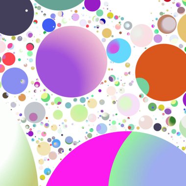 Çok renkli geometrik daire arka plan seamless modeli.