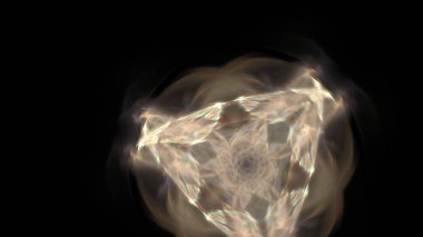 Fantezi kaotik renkli fraktal desen. Soyut Fraktal şekiller. 3D render resimde arka plan veya duvar kağıdı.