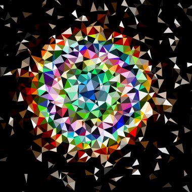 Arka plan çok renkli geometrik poligonal.