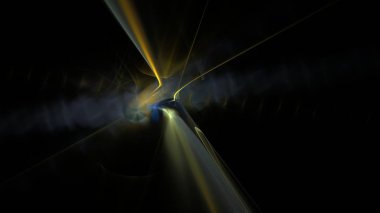 Fantezi kaotik renkli fraktal desen. Soyut Fraktal şekiller. 3D render resimde arka plan veya duvar kağıdı.