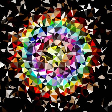 Arka plan çok renkli geometrik poligonal.