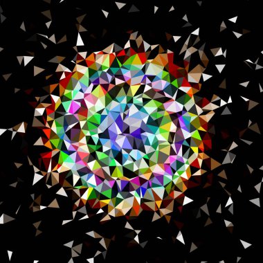 Arka plan çok renkli geometrik poligonal.