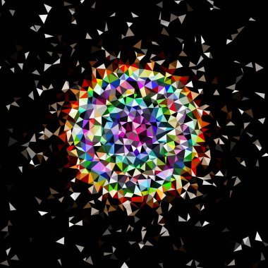 Arka plan çok renkli geometrik poligonal.