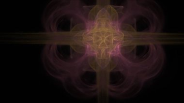 Fantezi kaotik renkli fraktal desen. Soyut Fraktal şekiller. 3D render resimde arka plan veya duvar kağıdı.