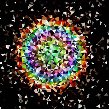 Arka plan çok renkli geometrik poligonal.