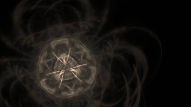 Fantezi kaotik renkli fraktal desen. Soyut Fraktal şekiller. 3D render resimde arka plan veya duvar kağıdı.