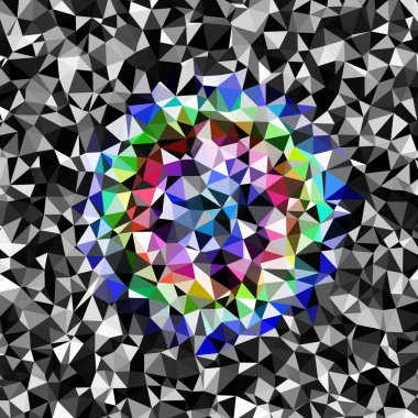 Arka plan çok renkli geometrik poligonal.