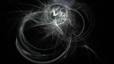 Fantezi kaotik renkli fraktal desen. Soyut Fraktal şekiller. 3D render resimde arka plan veya duvar kağıdı.