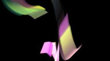 Fantezi kaotik renkli fraktal desen. Soyut Fraktal şekiller. 3D render resimde arka plan veya duvar kağıdı.