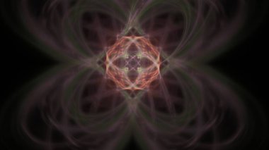 Fantezi kaotik renkli fraktal desen. Soyut Fraktal şekiller. 3D render resimde arka plan veya duvar kağıdı.