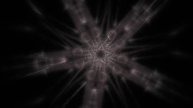 Fantezi kaotik renkli fraktal desen. Soyut Fraktal şekiller. 3D render resimde arka plan veya duvar kağıdı.