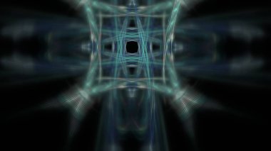 Fantezi kaotik renkli fraktal desen. Soyut Fraktal şekiller. 3D render resimde arka plan veya duvar kağıdı.