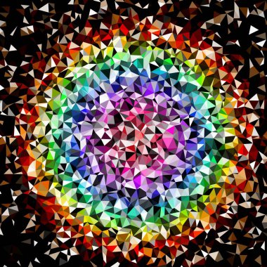 Arka plan çok renkli geometrik poligonal.
