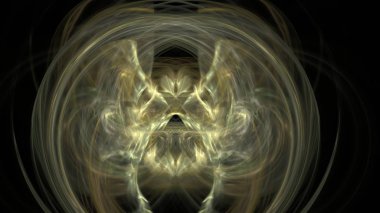 Fantezi kaotik renkli fraktal desen. Soyut Fraktal şekiller. 3D render resimde arka plan veya duvar kağıdı.