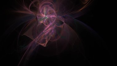 Fantezi kaotik renkli fraktal desen. Soyut Fraktal şekiller. 3D render resimde arka plan veya duvar kağıdı.