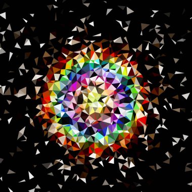 Arka plan çok renkli geometrik poligonal.