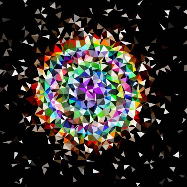 Arka plan çok renkli geometrik poligonal.