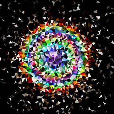 Arka plan çok renkli geometrik poligonal.