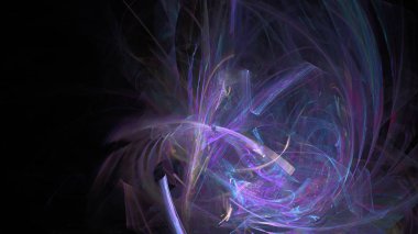 Fantezi kaotik renkli fraktal desen. Soyut Fraktal şekiller. 3D render resimde arka plan veya duvar kağıdı.